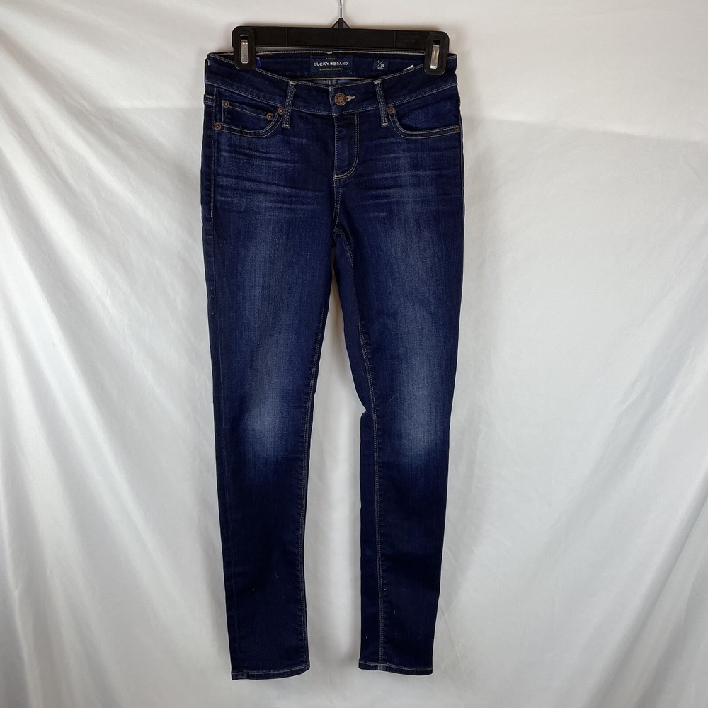 Lucky Brand Women's Jeans Size 0/25 Lolita Skinny Dark Wash Low Rise 27W 29L